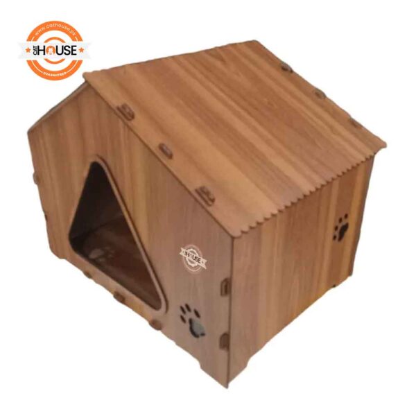 Convenient food and drink cat house