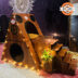 Wooden Cat House with LED Lights